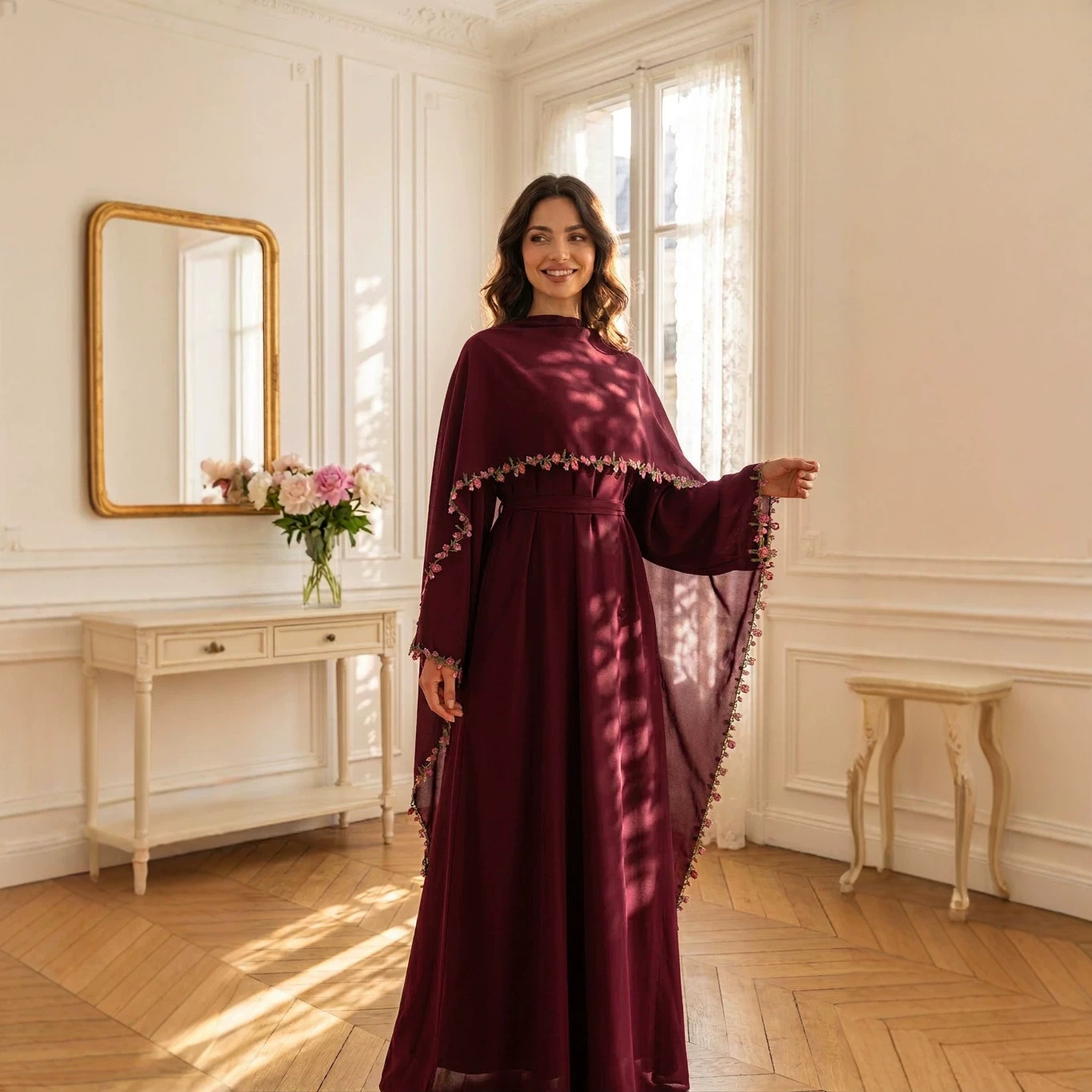 Embroidery Kebaya - Eleganti Abiti Ricamati con Hijab, Set