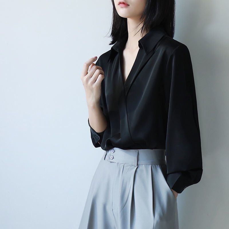 Embroidery Online - Gidyq camicie in Chiffon nero da