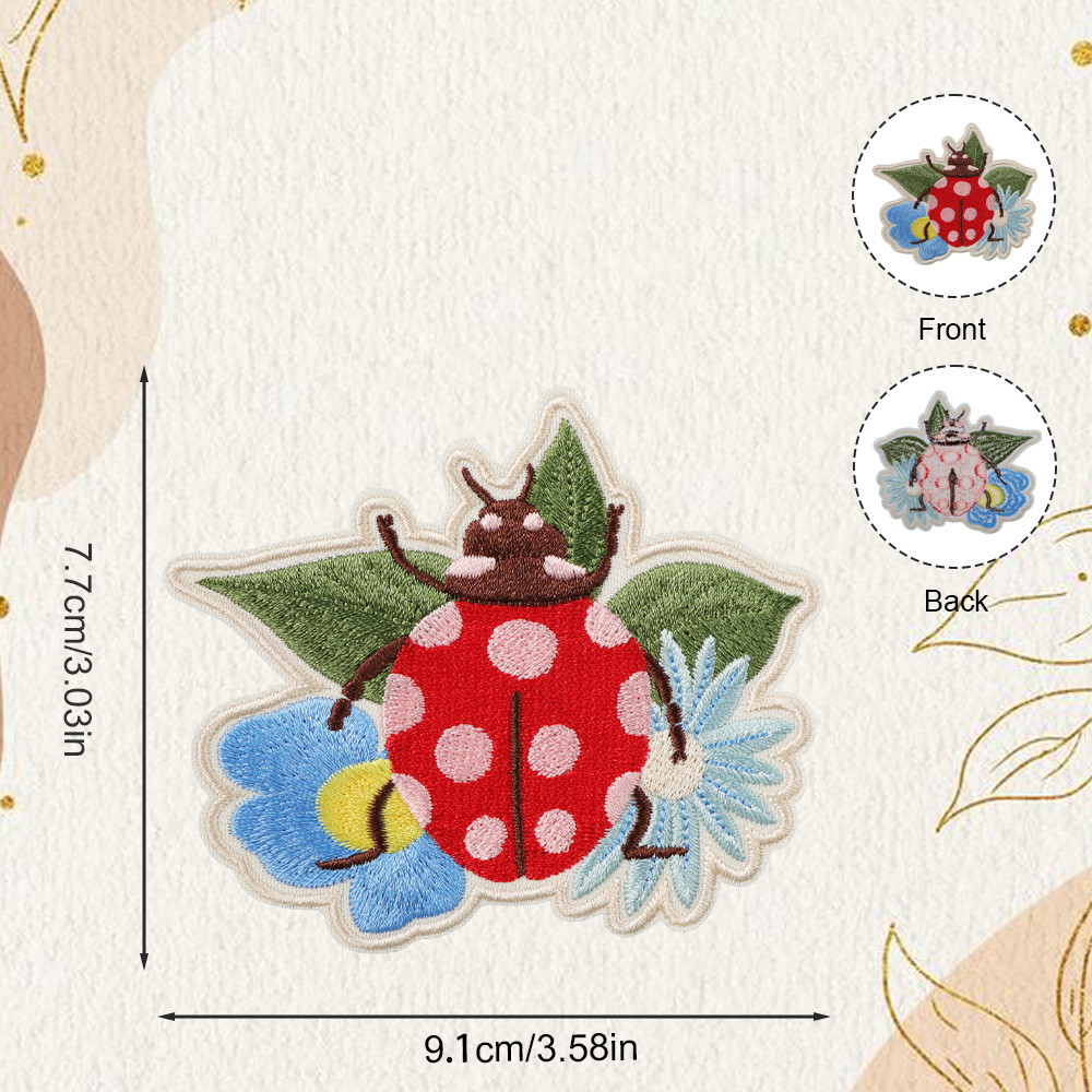 1 pezzo, toppa ricamata a tema - Embroidery Lady Bug recensione e prezzo