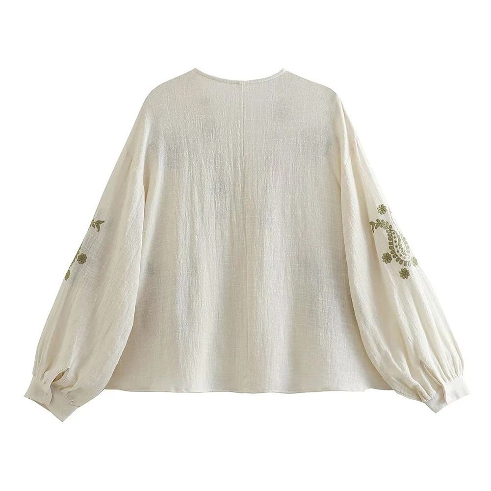 Camicia da donna nuova in coto - Embroidery Cotton Shirt recensione e prezzo