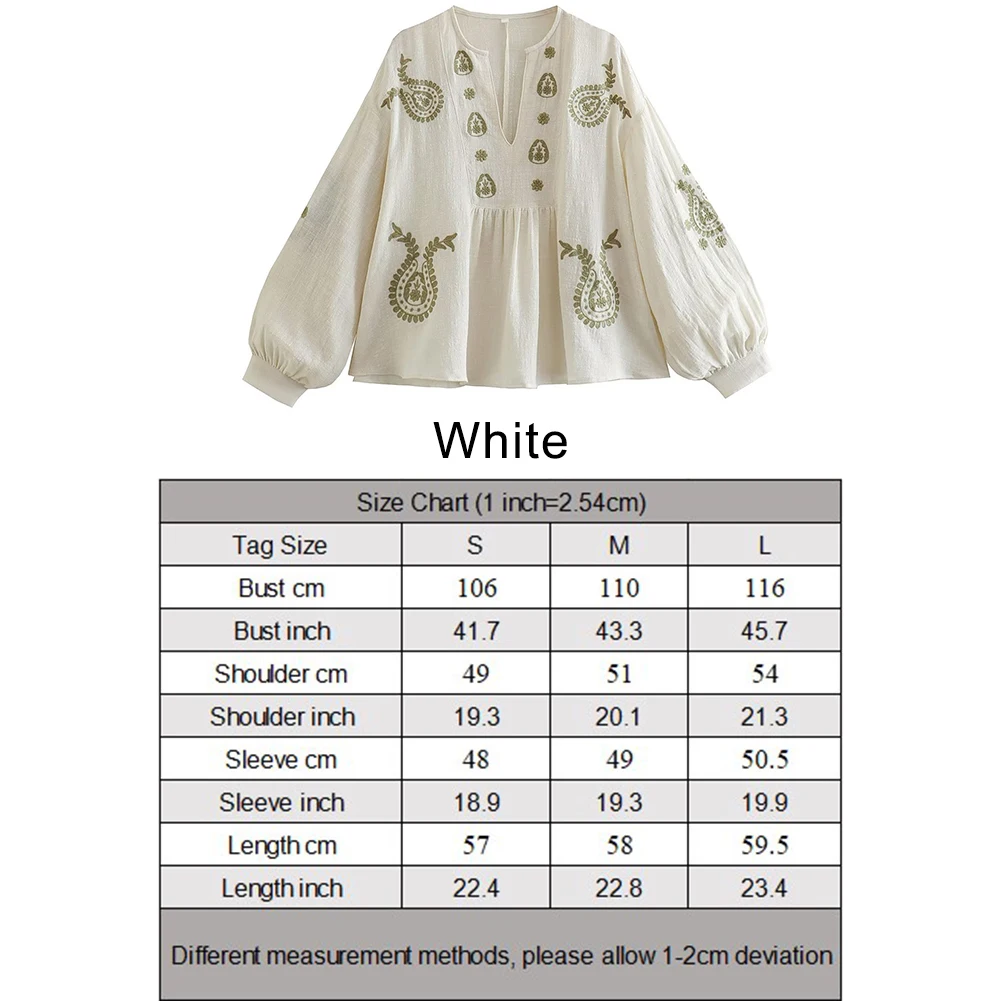 Camicia da donna nuova in coto - Embroidery Cotton Shirt recensione e prezzo