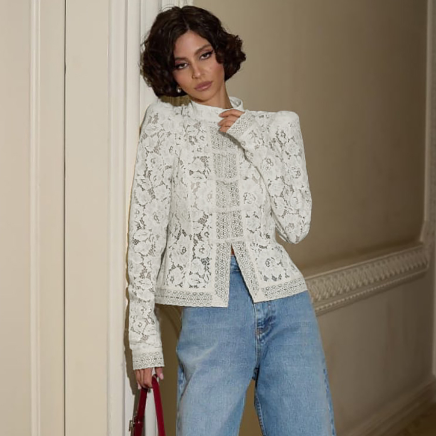 Linad Camicie bianche con mani - Embroidery Cotton Shirt recensione e prezzo