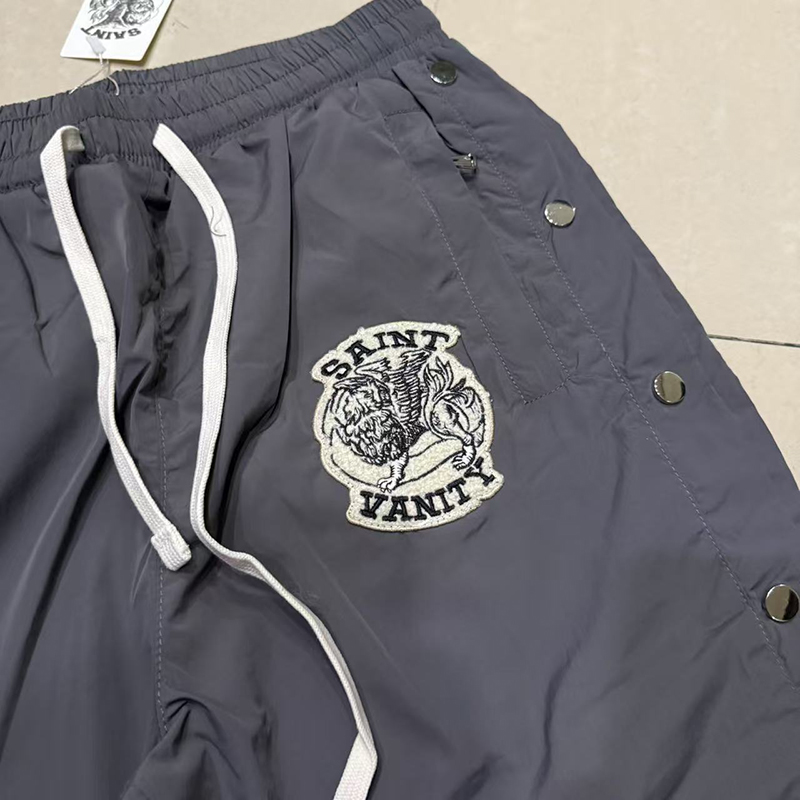Nuovi pantaloni casual neri SA - Embroidery Design Logo recensione e prezzo