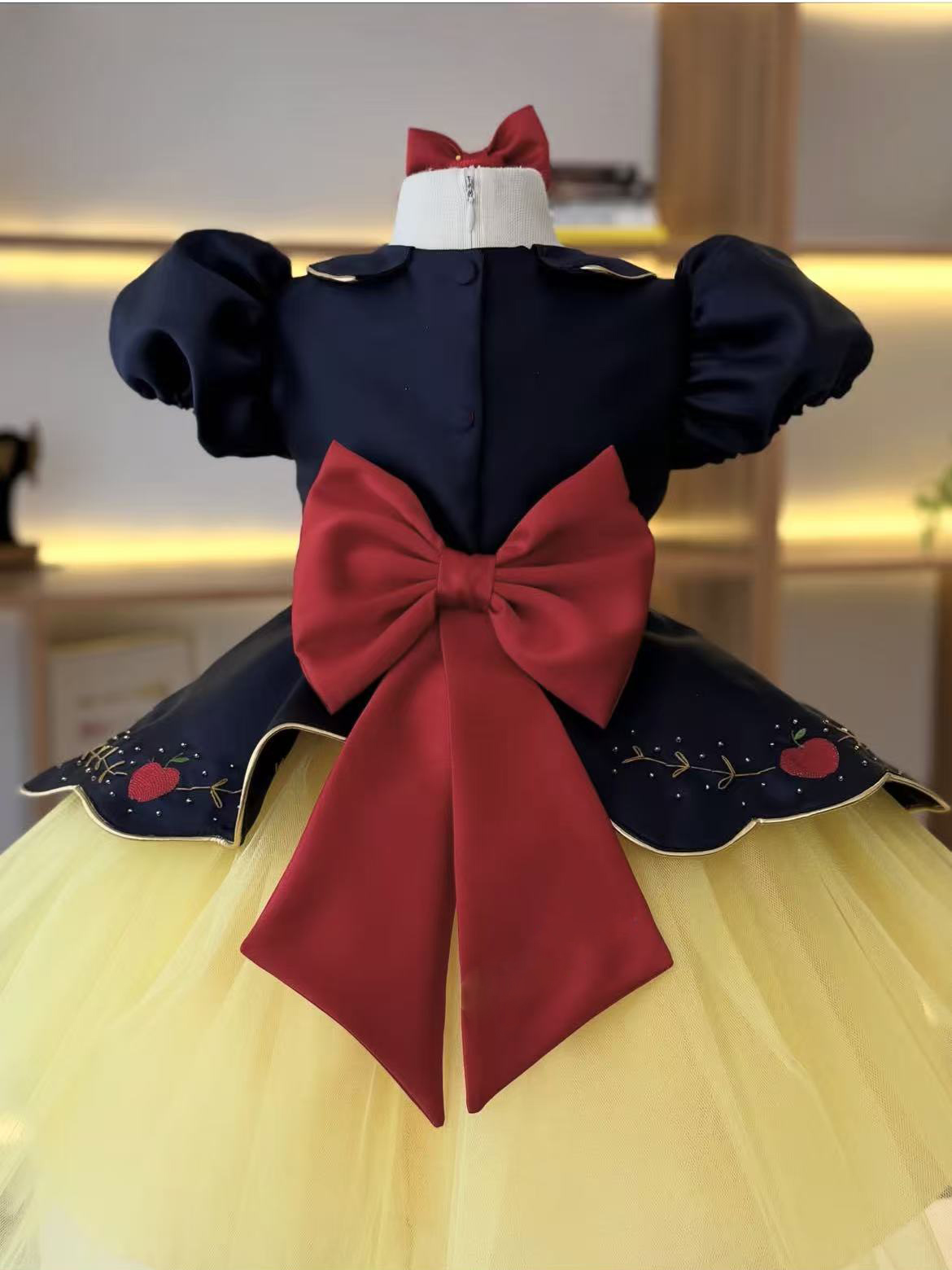 Vestito estivo per bambina, co - Embroidery Yellow Dress recensione e prezzo