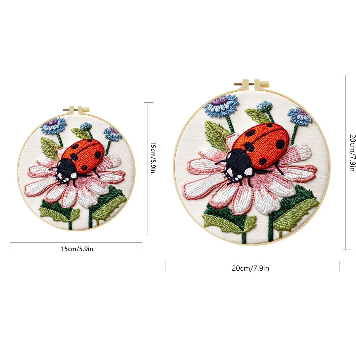1 Set Kit Ricamo Fai-da-Te Coc - Embroidery Lady Bug recensione e prezzo