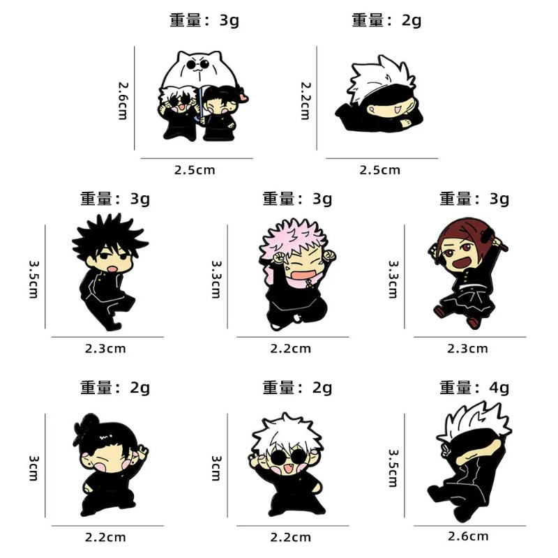 Set di 8 spille smaltate anime - Embroidery Reddit recensione e prezzo