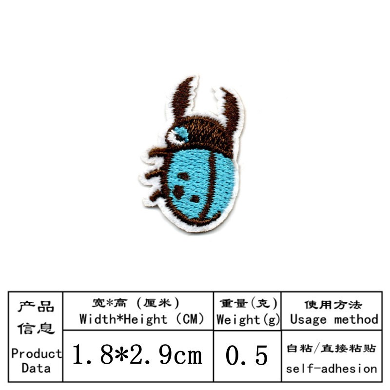 50 pz/lotto Stick-on Anime Ric - Embroidery Lady Bug recensione e prezzo